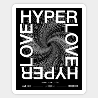 Hyper Love Streetwear Desing Sticker